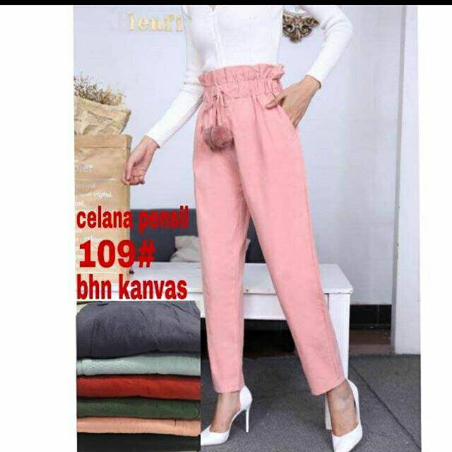  Celana  High waist  import Shopee Indonesia