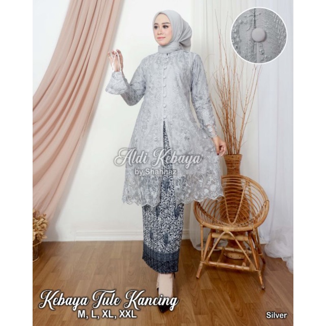 Set Kebaya Tunik  Kancing Busui / Tunik Brokat / Kebaya Modern / Kebaya tile / Kebaya Favorite /set kebya pesta set kebaya kondangan set kebaya pesta/tunik busui/tunik modern