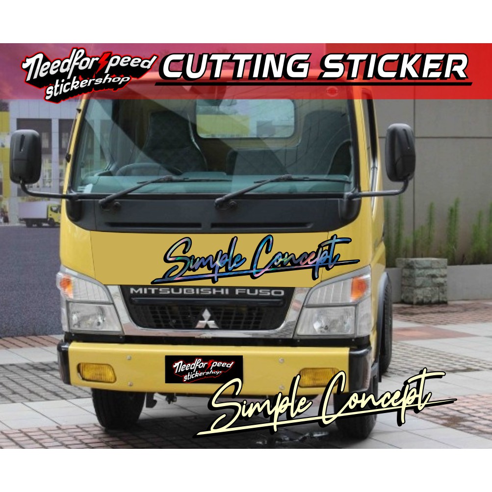 SIMPEL CONCEPT STIKER CUTTING TRUK UMPLUNG HINO CANTER ELF COLT Shopee Indonesia