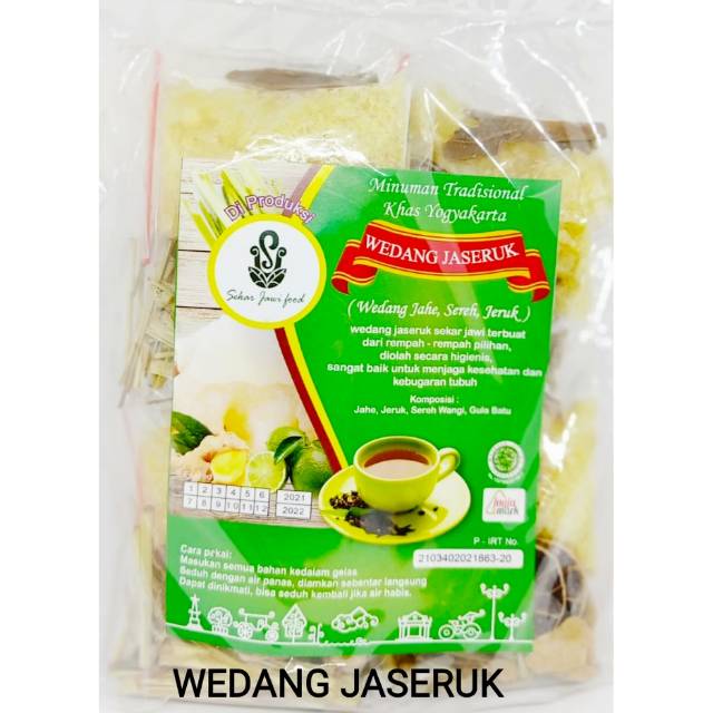 

Wedang JASERUK (JAHE, SERE, JERUK) Instan Rempah Kering ASLI GULA BATU