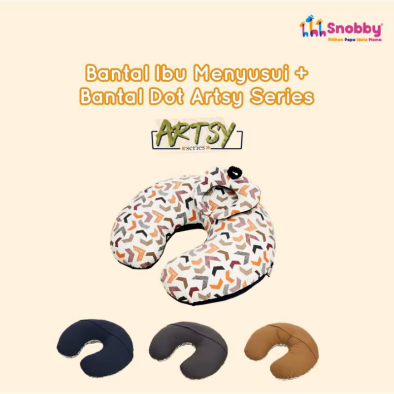 Snobby Nursing Pillow Bantal Ibu Menyusui + Bantal Dot Artsy Series -  TPB5822