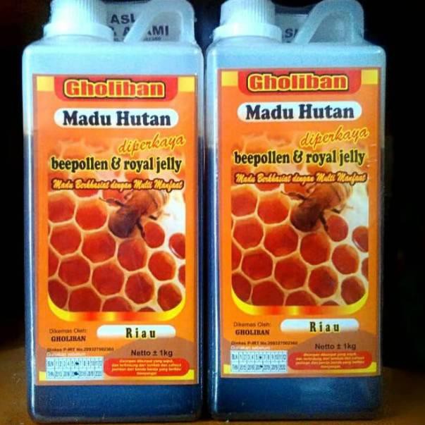 

[.HG71.] Madu Hutan Asli Riau Gholiban 1Kg Mengandung beepollen dan royal jelly .,..,.,.,.