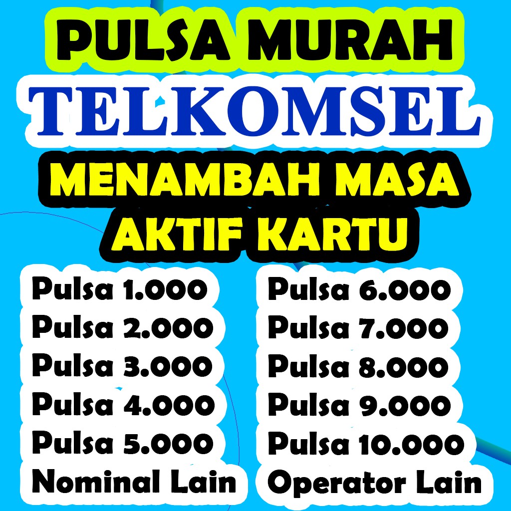JUAL PULSA MURAH TELKOMSEL MULAI DARI PULSA 1000 2000 3000 4000 5000 6000 7000 8000 9000 10000