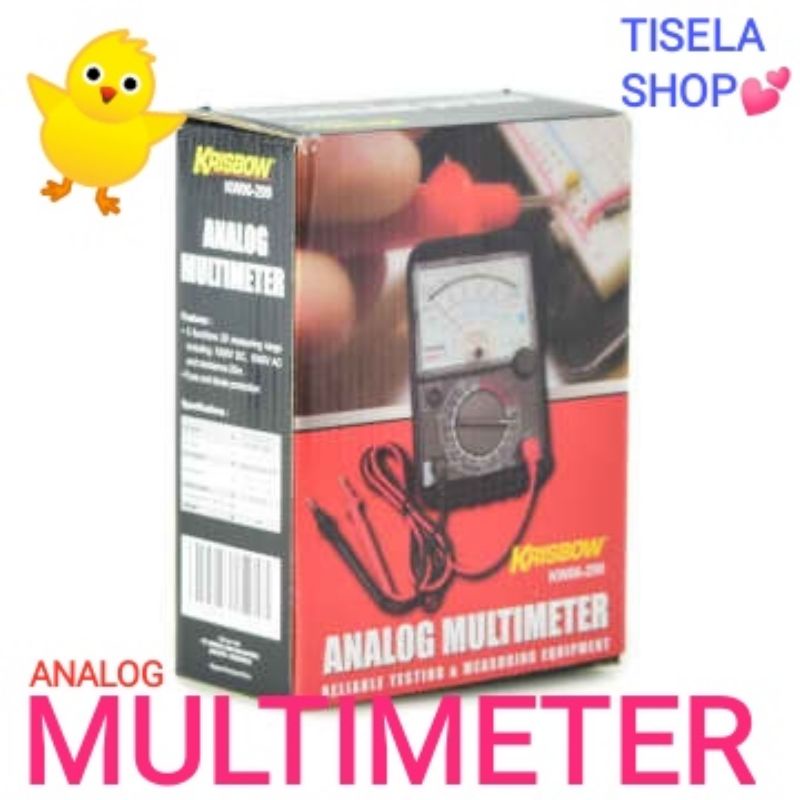 Jual Multimeter Analog multitester Krisbow Alat ukur arus Listrik
