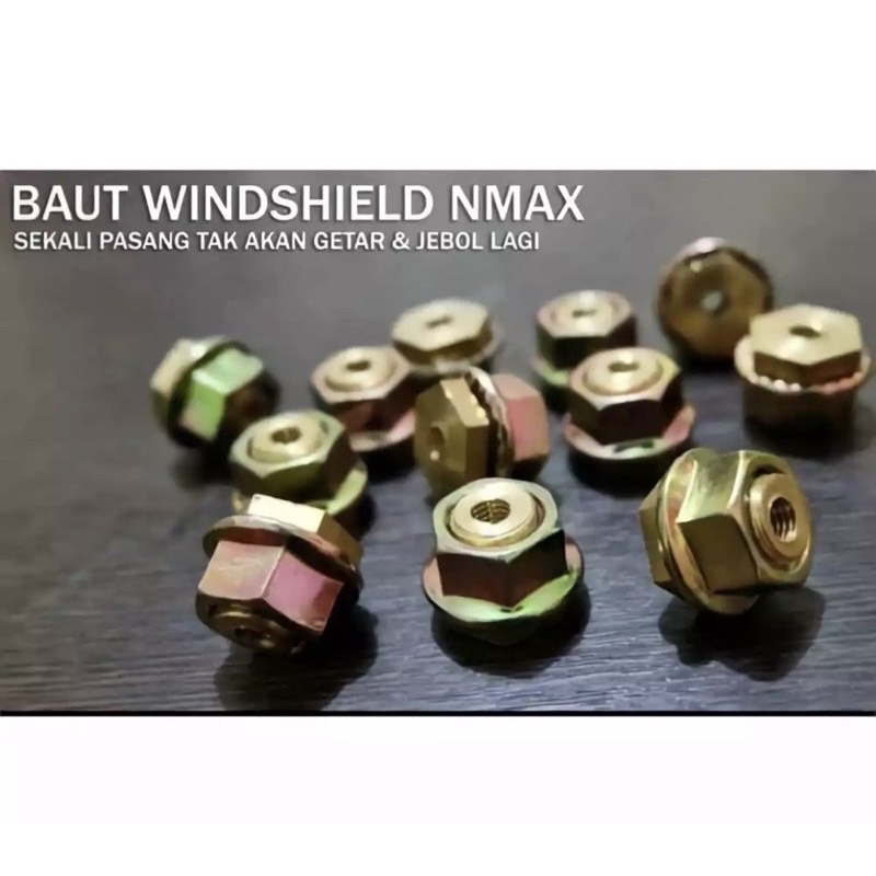 Baut Mur Anti Jebol Baut Winshield Universa Nmax,Nmax New 2020, Lexi dll harga 4pasang boskuh sangat murah