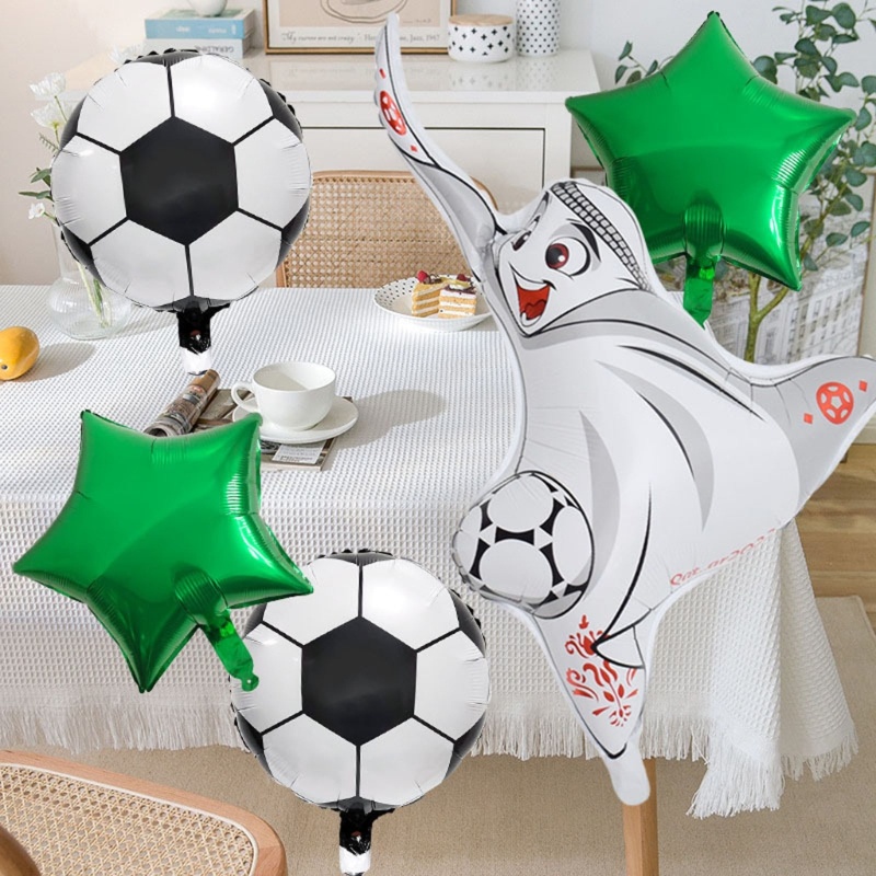 Zzz 5 Pak Balon Ukuran 18 Inch Untuk Dekorasi 2022 World Cup