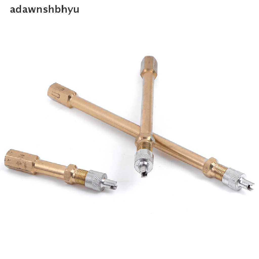 Adawnshbhyu Tutup Klep Ban Roda Mobil Auto Truck Kuningan Tire Stem Extension Pole Extender