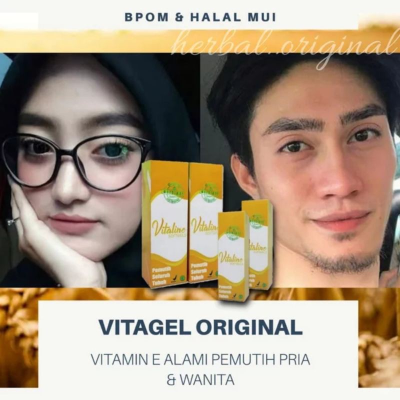 VITAGEL ORIGINAL PEMUTIH TUBUH ALAMI VITALINE SOFTGELS