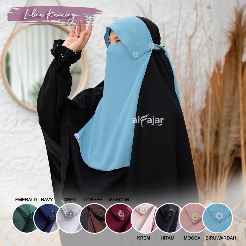 CADAR PONI KANCING Lubna Ceruty 2 Layer by Alfajar