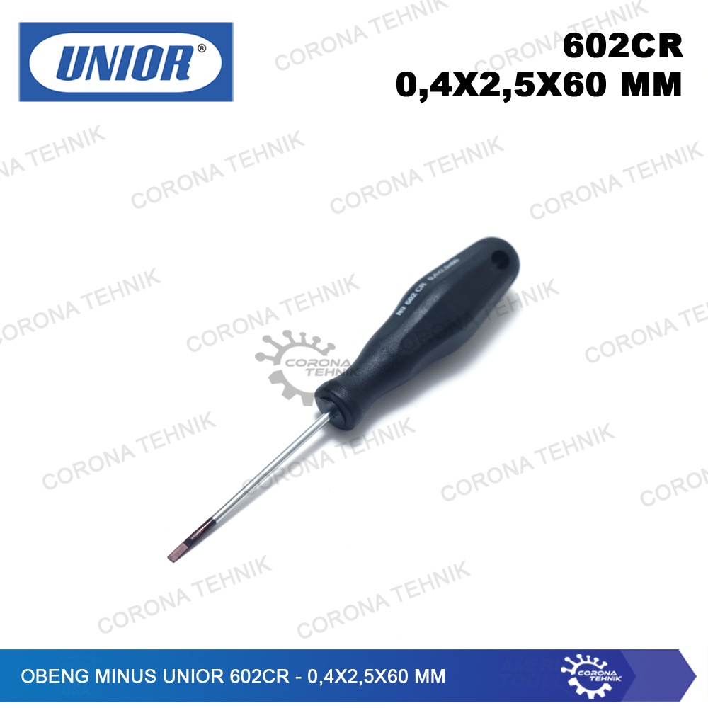 UNIOR 602CR - Sale - Obeng Minus - 0,4x2,5x60 mm