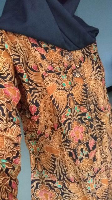 [ Jahit Rapi ] Blusebatik Slimfit Cendrawasih Sogan Atasanbatik Wanita Kerja Kantor Batiksolo Modern