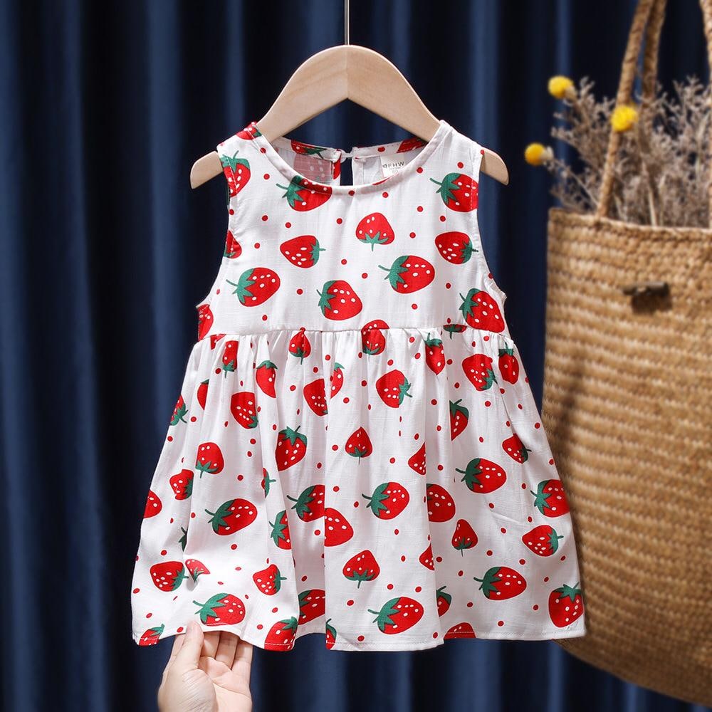 BAJU ANAK CEWEK DRESS LUCU KATUN IMPORT MERAH DSW