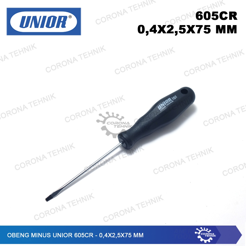 UNIOR 605CR - Sale - Obeng Minus  - 0,4x2,5x75 mm