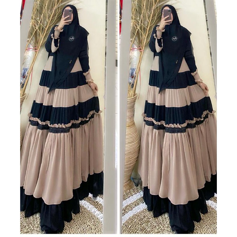 Latifa Dress Syar'i set khimar