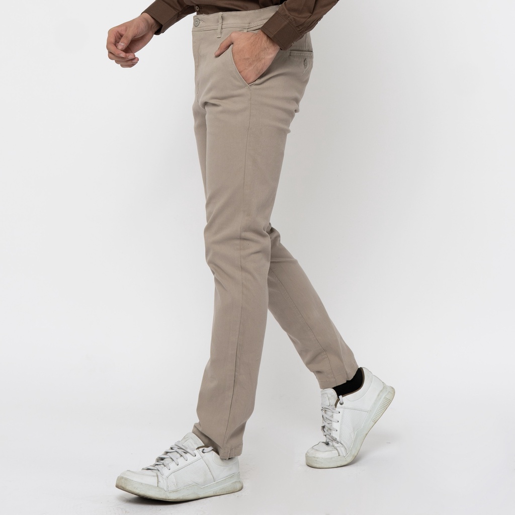 M231 Celana Panjang Pria Chino Pants Slim Fit Stretch Cream C1095RAMAYANA JAKTIM