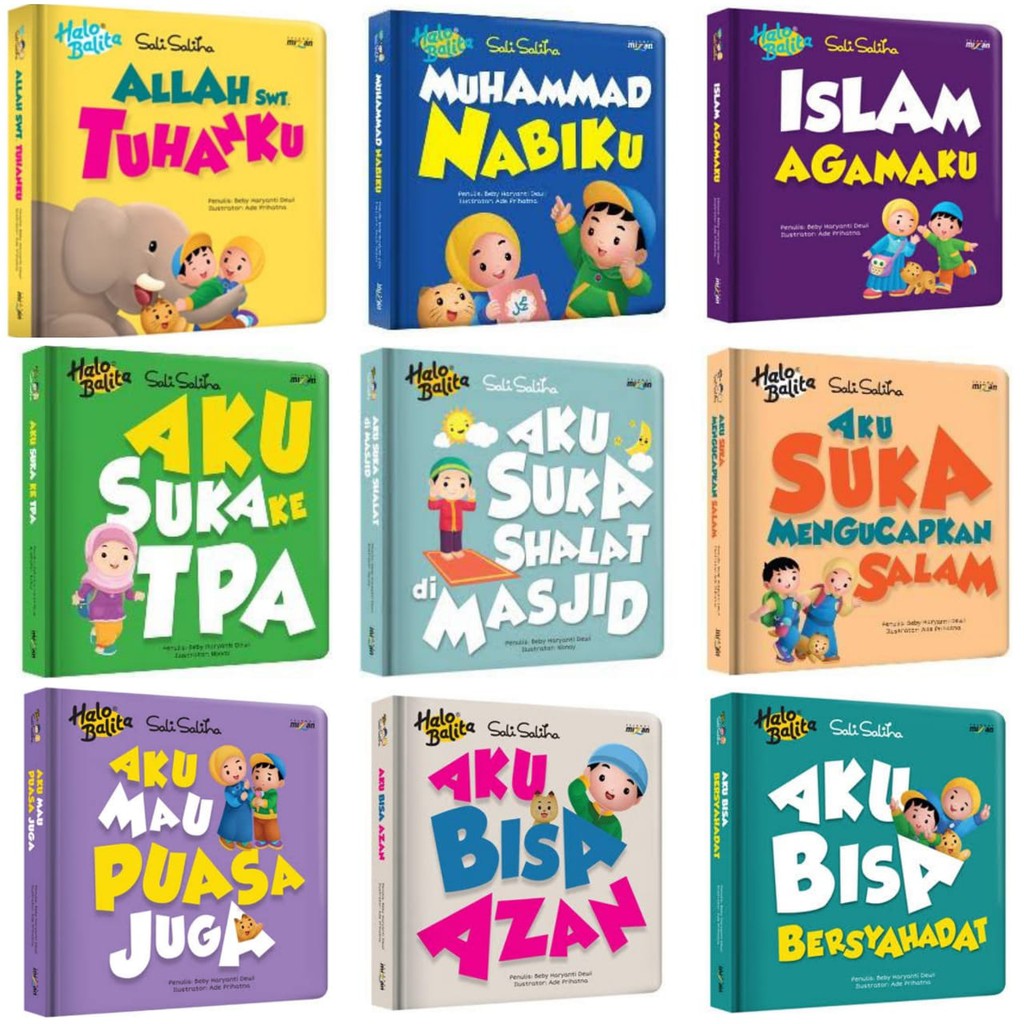 Buku board book muslim anak Seri Sali Saliha Bk0066