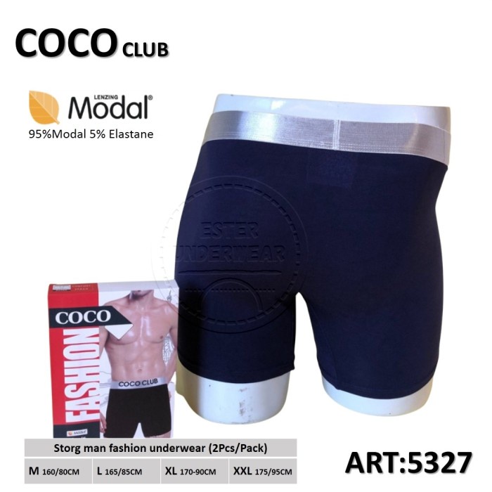 Celana Boxer Pria COCO CC 5327 ISI-2 Pcs/Pack