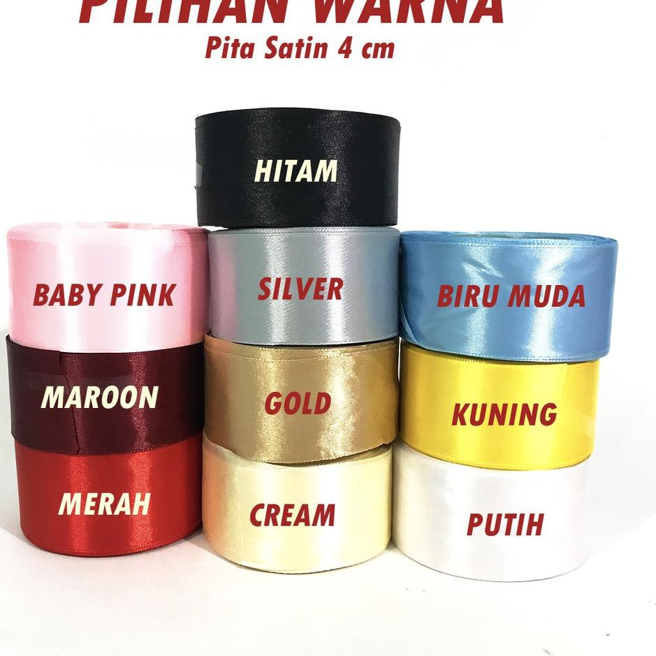 

Dapatkan 1 Roll Pita Satin 4 cm - 20 Yard / 18 Meter