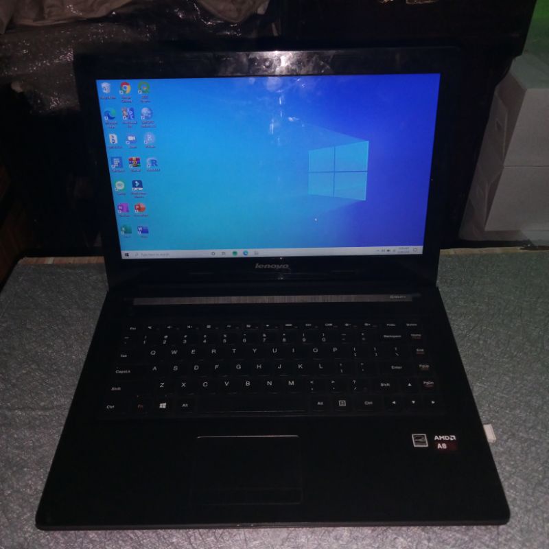 Laptop bekas preloved Lenovo G40-45 AMD A8 Ram 4gb Hdd 500