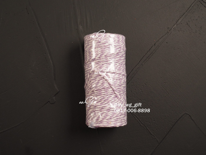 

Pita Tali Katun - Ungu Muda; Lebar 2 mm; Panjang 100 Meter
