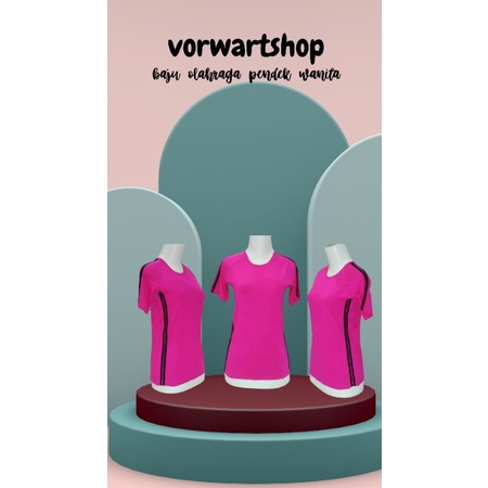 PAKAIAN SENAM WANITA/BAJU SENAM WANITA PENDEK