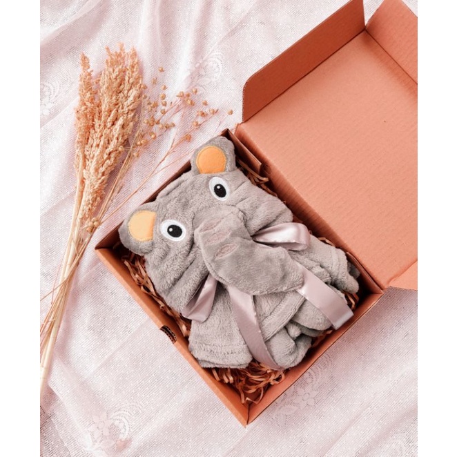 hampers bayi /kado bayi/ gift box-Gajah abu