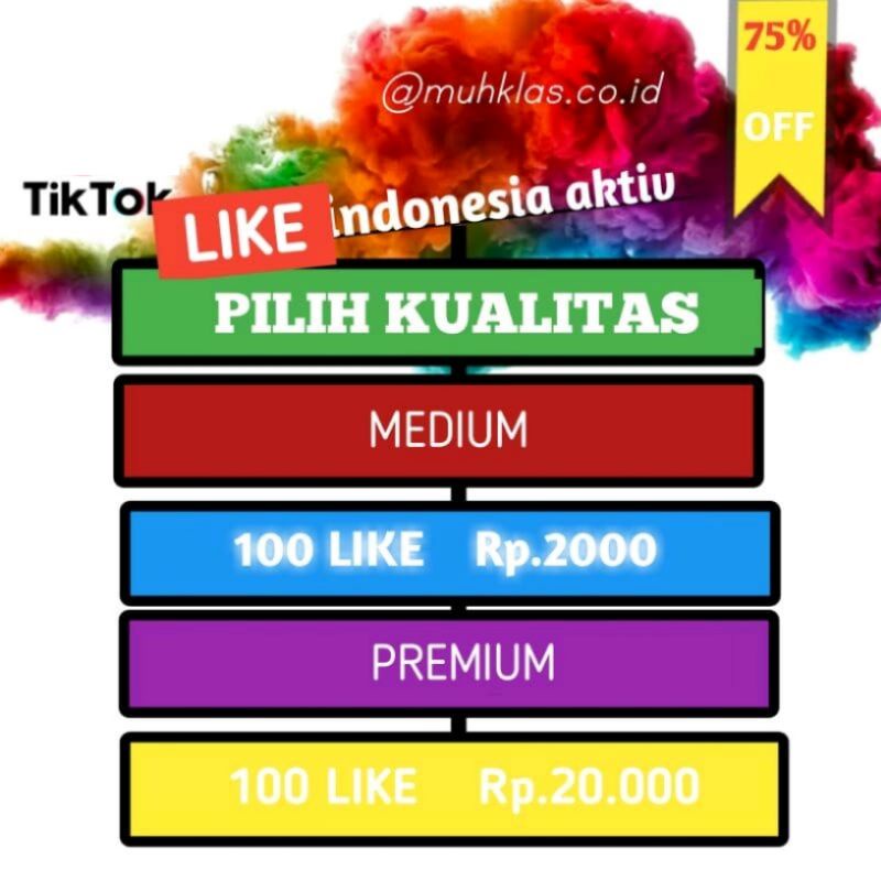 Like Tik Tok Fyp Indonesia 100% original Nondrop