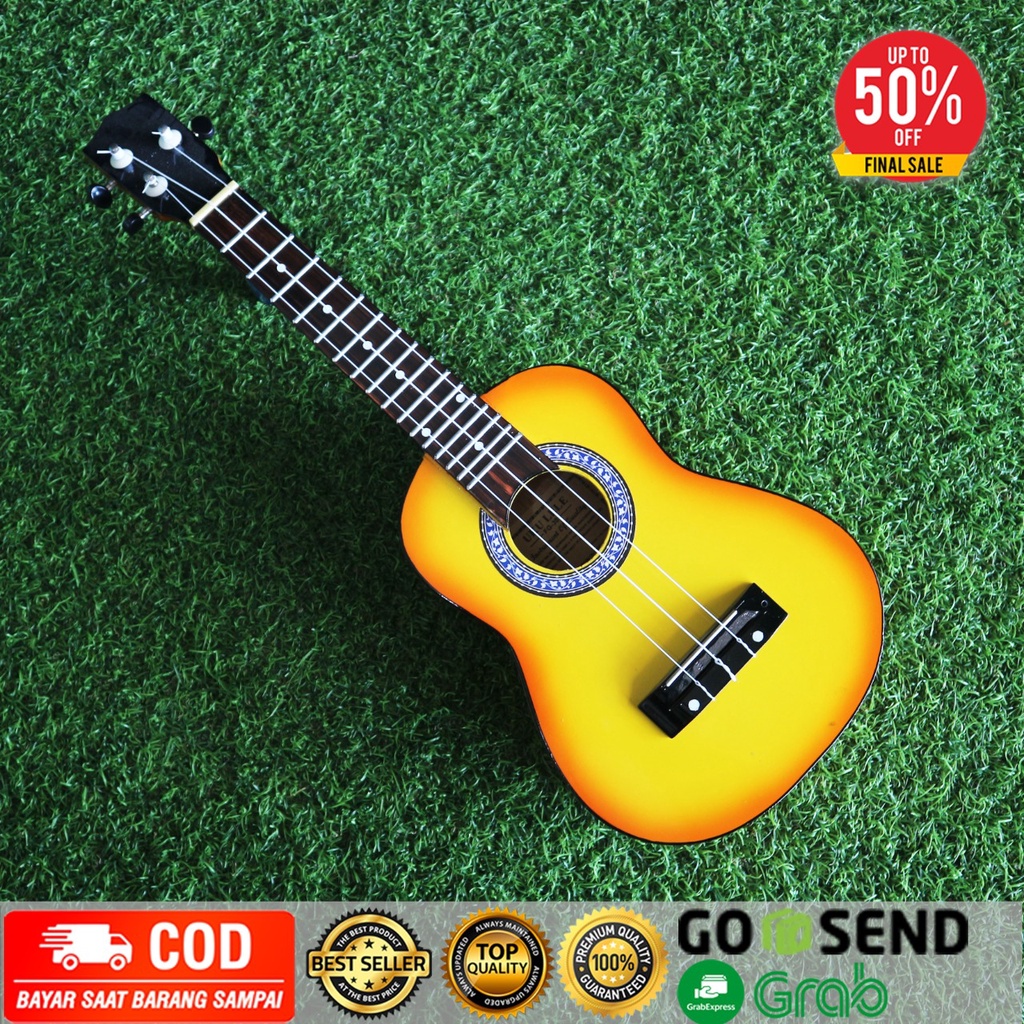 Promo Alat Musik Ukulele Gitar Kecil Kentrung Senar 3 Senar 4 Gratis Pick