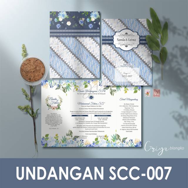 SCC-007 BLANKO Undangan Pernikahan GRIYA BLANGKO seri 1