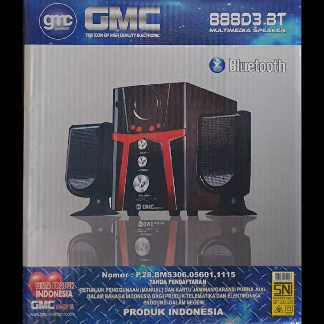 Speaker GMC 888D3-BT / Speaker Bluetooth