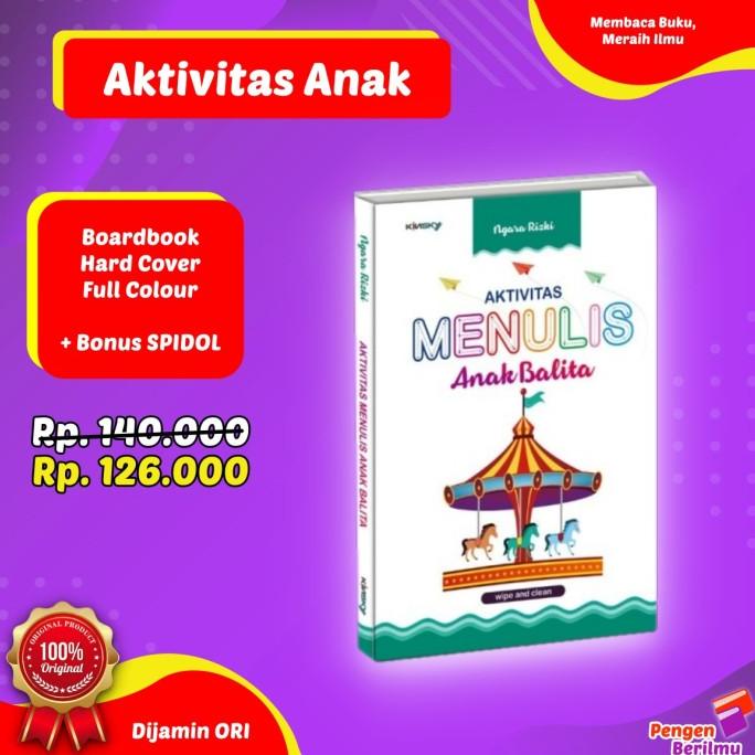

[BISA COD] Aktivitas Menulis Anak Balita - Board Book