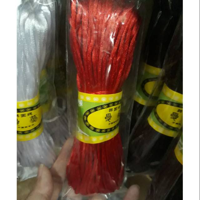 Tali Satin Cina Merah 2mm