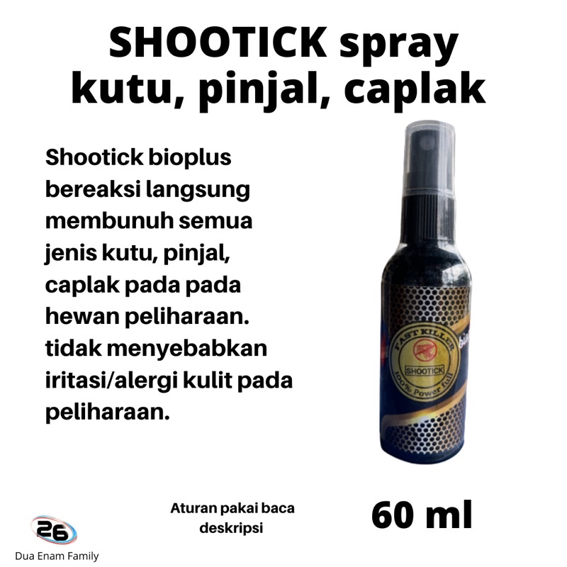 DUAENAM SHOOTICK SPRAY MOM AND BABY 60ml Obat Anti Kutu Pinjal Kucing dan Caplak Anjing