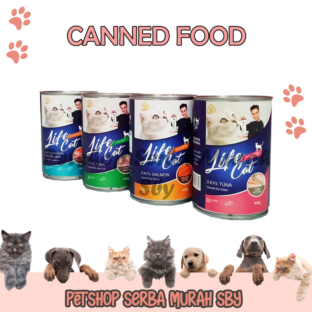 Life Cat Kaleng Adult dan Kitten - Makanan Basah Anak Kucing dan Kucing Dewasa - Wet Cat food