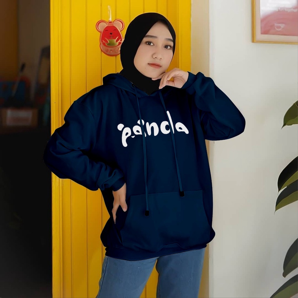 Jaket Hoodie Hodie panda simple jumbo oversize bigsize pria wanita ukuran m l xl xxl xxxl xxxxl xxxxxl