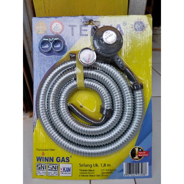 REGULATOR & SELANG GAS ORIGINAL WINN GAS / REGULATOR SET / SELANG GAS
