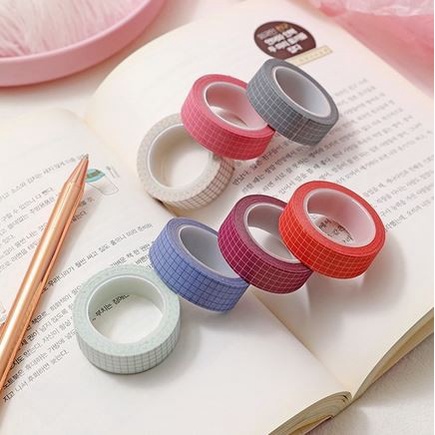 Japanese Washi Tape - Set Grid Pattern