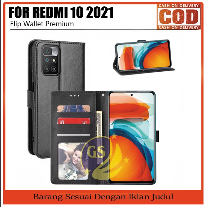 Flip Case Xiaomi REDMI 10 2021 Redmi Note 10 10s 9 9T 8 8A 7 Pro Note 5 Pro 4 4X Flip Wallet Cover Leather Kulit