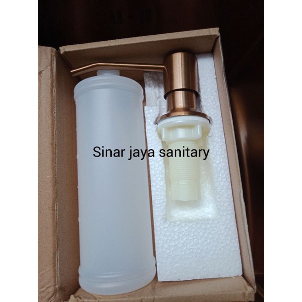 Paket komplit kitchen sink 6045 rose gold / Bak cuci piring antik rose gold 6045