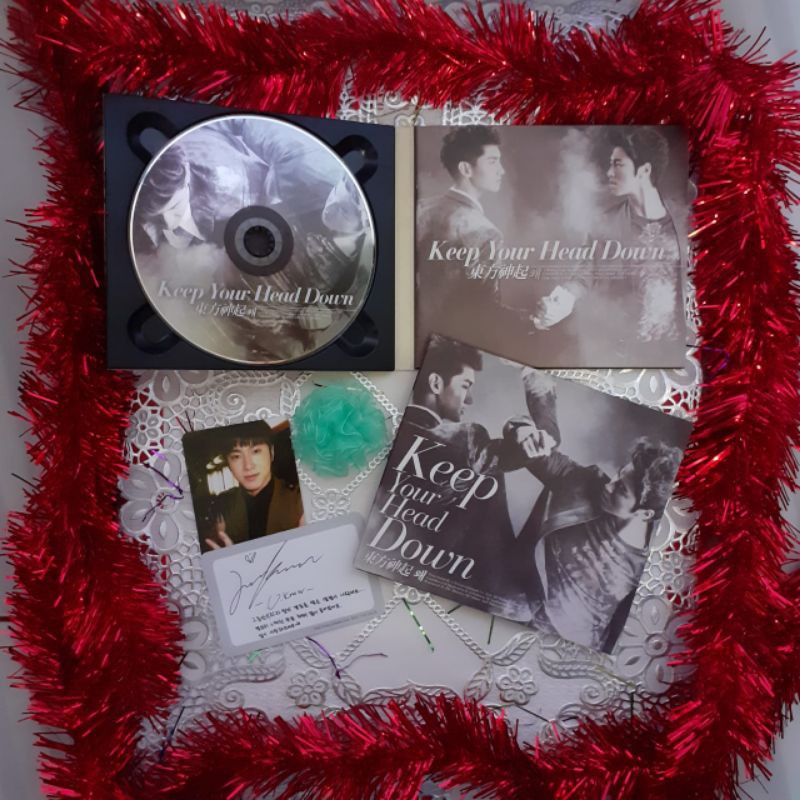 Album TVXQ DBSK Keep Your Head Down + PC Yunho FULLSET