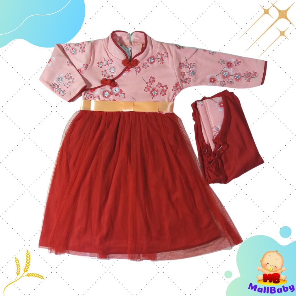 Gamis Bayi Perempuan 6 12 Bulan 1 Tahun Set Hijab Murah Baju Muslim Bayi Perempuan Shanghai Sakura