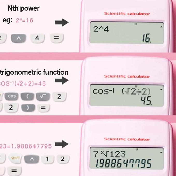 

Discount Today Mukava Kalkulator Color Function Scientific Kalkulator 24 Fungsi Kalkulasi 3 Warna 1700 - CU2 !