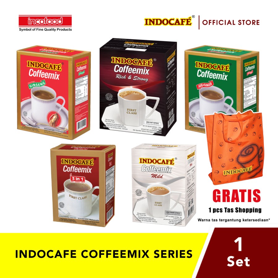 

Indocafe Coffeemix All Variants - Berhadiah Tas Shopping