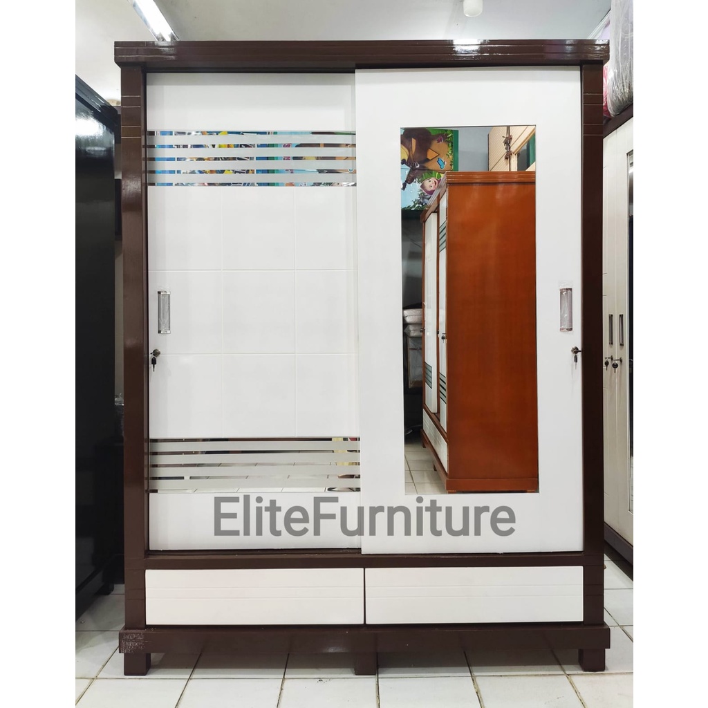 Jual Lemari Baju 2pintu Sliding Jumbo Multitriplek Lemari Baju 2pintu