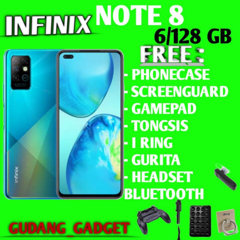 INFINIX NOTE 8 6/128 RAM 6GB ROM 128GB GARANSI RESMI