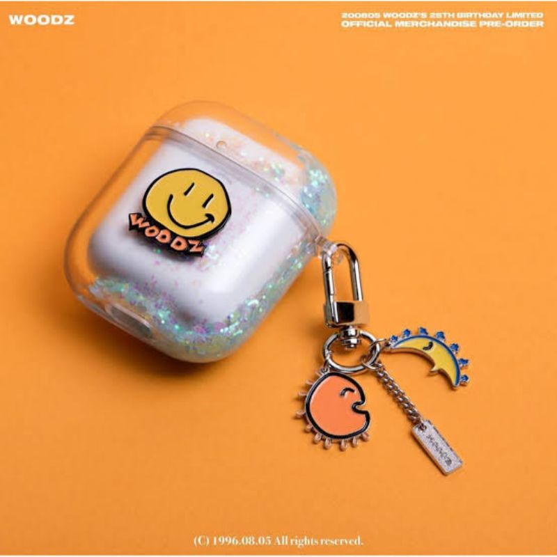 woodz birthday merch airpod case glitter