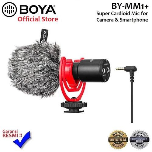 Boya BY-MM1+ Shogun Mic - Microphone for DSLR, Smartphone, Camera, PC - Garansi Resmi 1 Tahun