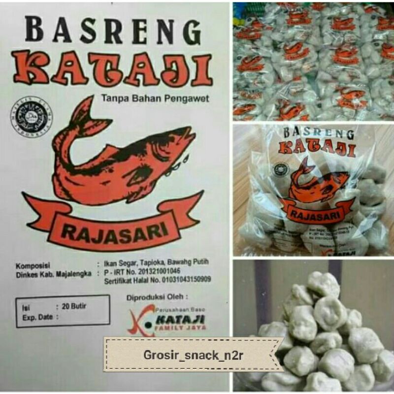 

Basreng Mentah Kataji Original rajasari isi 20 Biji 400 gram