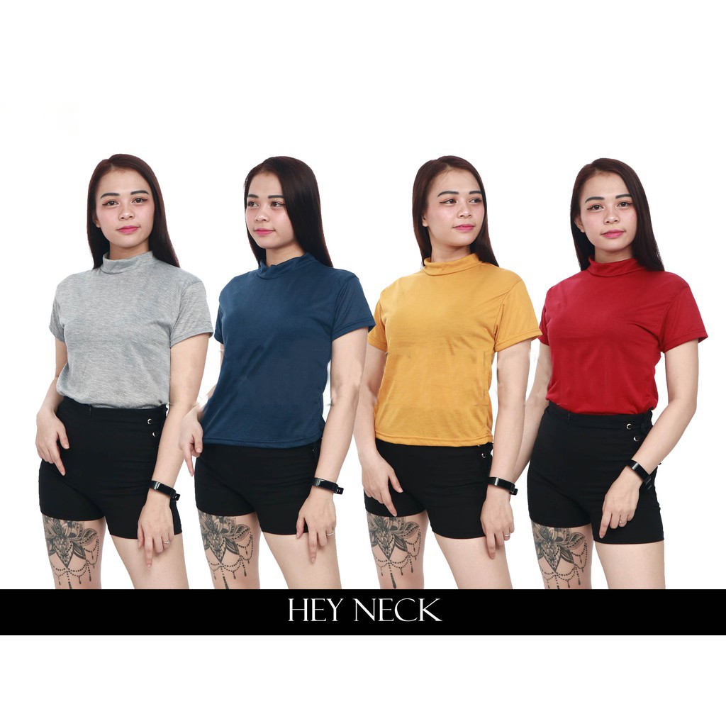 Rx Fashion Hay Neck Crop Bahan Spandex Ukuran All Size  FIT L 1R