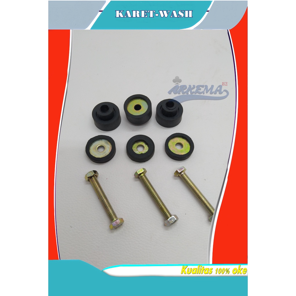 KARET DUDUK DINAMO WASH / PENCUCI  BAUT KAKI DINAMO WASHING MESIN CUCI 2 TABUNG / MOUNTING / MONTING